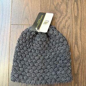 Donegal Knitwear Unisex Charcoal Knit Beanie